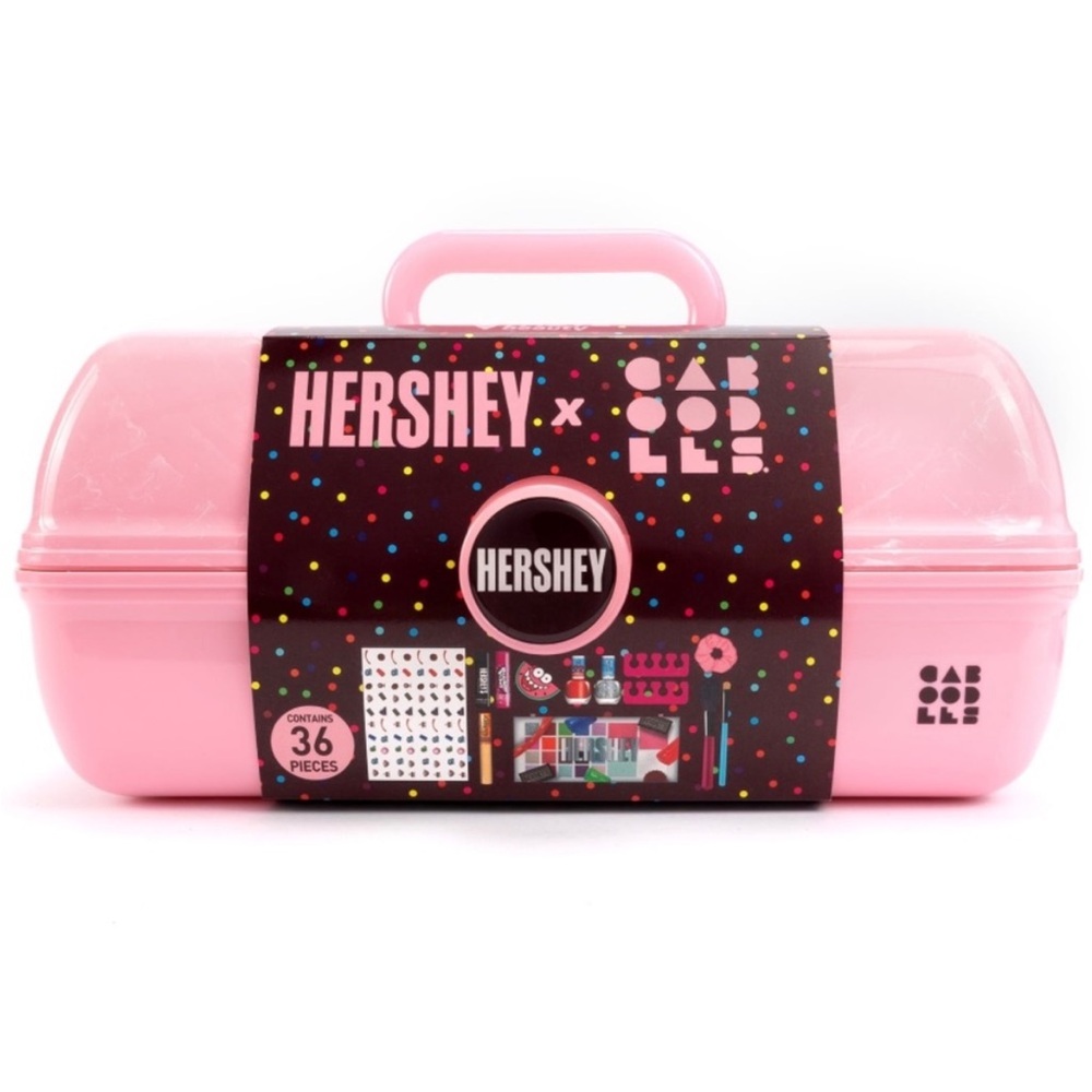 Caboodles x Taste Beauty x Hershey cosmetic case set NWT